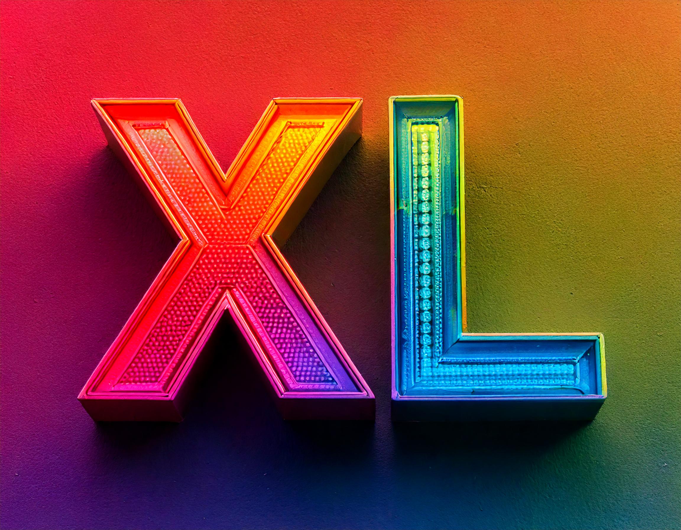 Firefly typographie -XXl- en géant en couleurs audacieuses et dégradés vibrants 52824